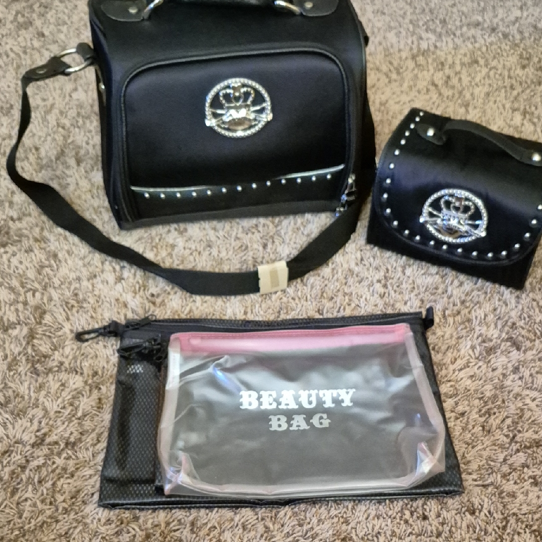 Kathy Van Zeeland Black Bag With Silver Accents Brand New